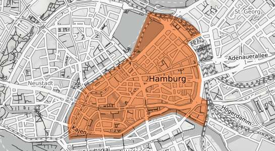 Mietspiegelkarte Hamburg Hamburg Altstadt